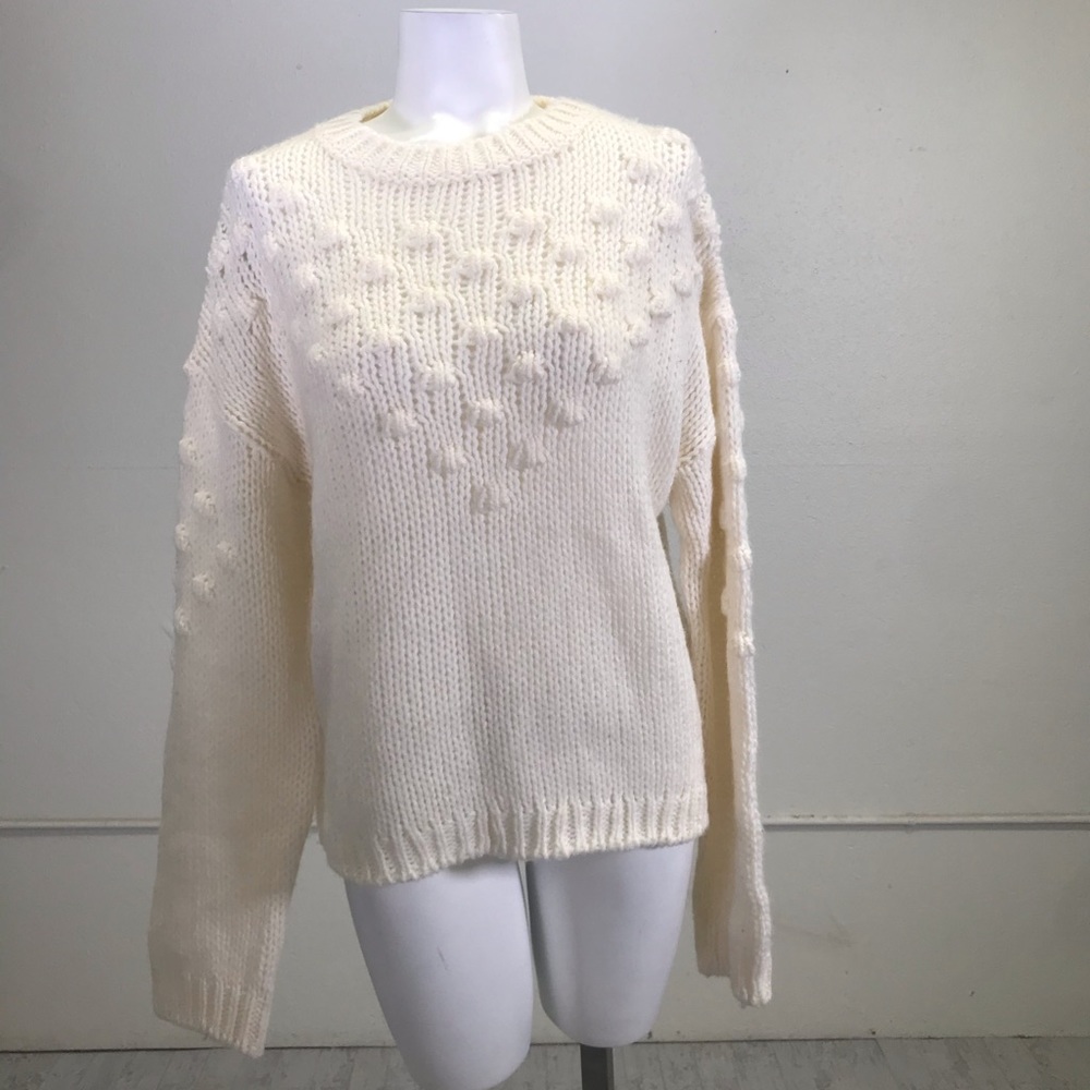 Abound Textured Crew Neck Knit Sweater